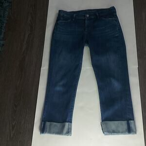 Citizens of Humanity Dani Cropped Straight Leg Blue Jean 27 Classic Casual